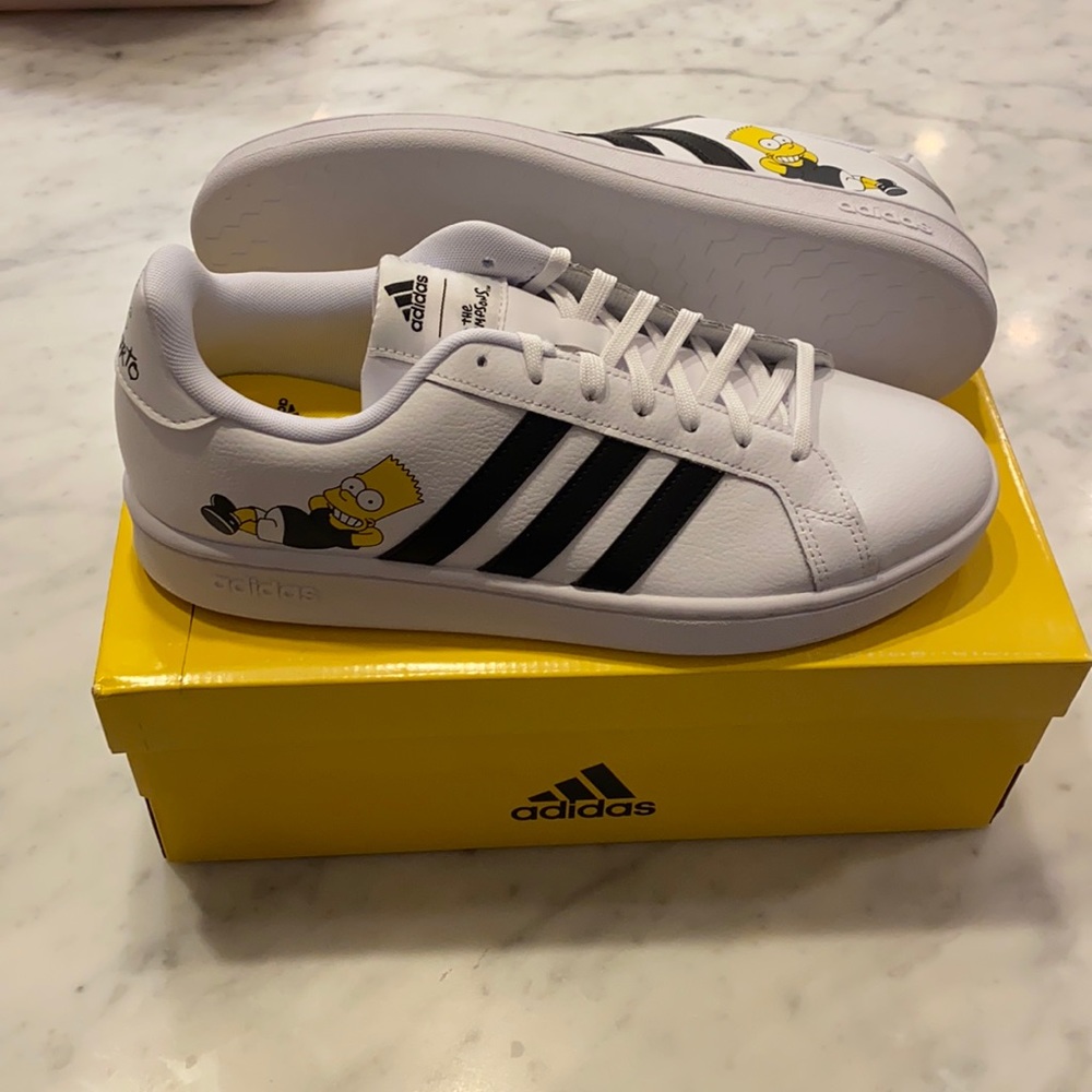 Adidas X The Simpsons Grand Court Bart Sneakers (new with tags, size 10)